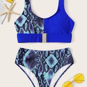 Shein Women’s blue bikini,  size medium